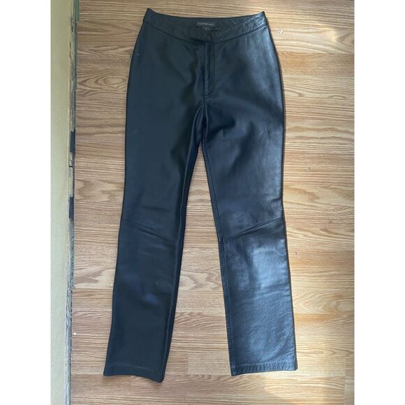 Copper Key Black Genuine Leather Pants – Size 5 - Picture 1 of 5